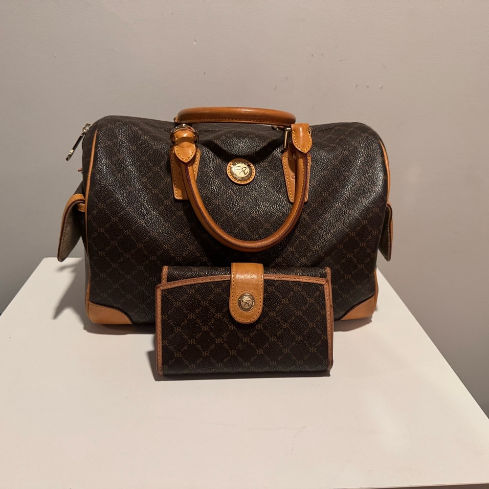 Rioni Brown and Tan Satchel Bag